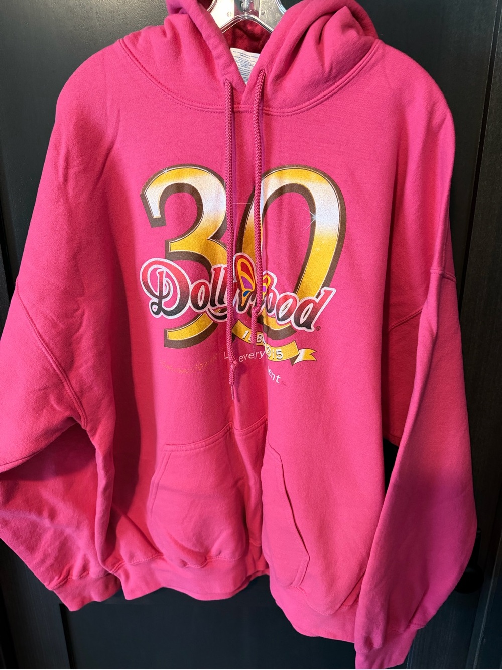 30th Anniversary Dolly Parton’s Dollywood Pink Hoodie Sweatshirt